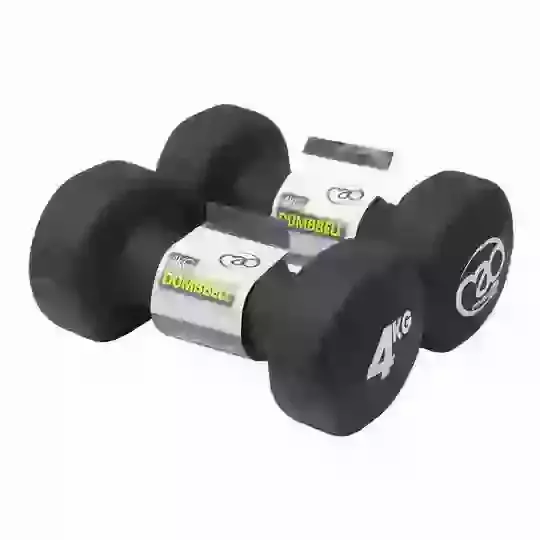Fitness-Mad Neoprene Dumbbells, 2 x 4kg